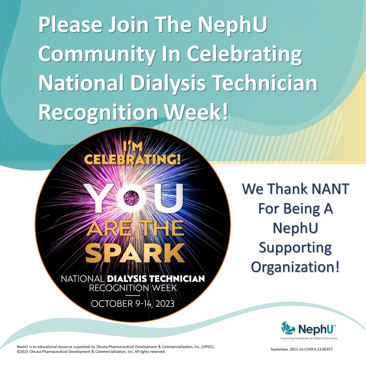 NephUCommunity's tweet photo. Join NephU in celebrating National Dialysis Technician Recognition Week as we honor all #dialysistechnicians for their essential role in providing direct care to #dialysispatients. #dialysis #dialysistech
https://t.co/BFTq5wCIBc https://t.co/tzrik0tWfI