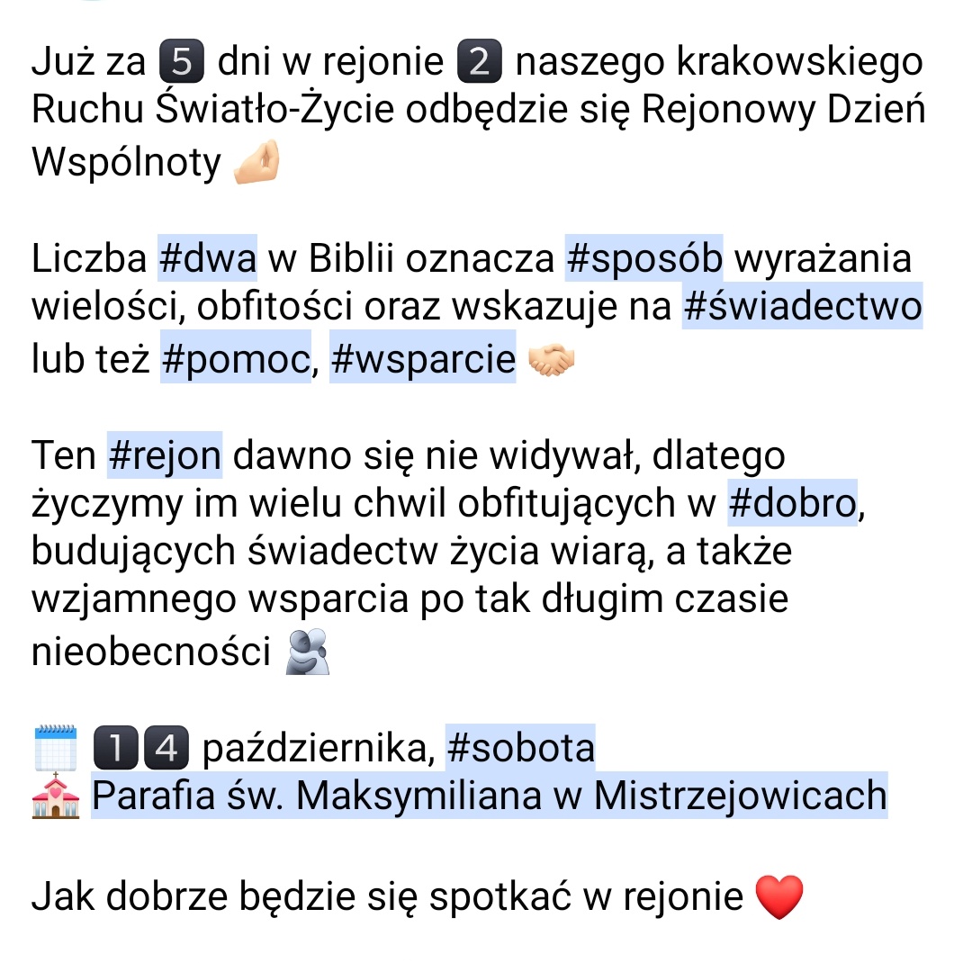 OazaKrakow's tweet photo. Wszelkie #szczegóły są na poniższym plakacie 👇🏻
—
🖌 | Katarzyna Nowicka
#rdw #rejonowydzieńwspólnoty #rejon2 #krakównowahuta #dzieńwspólnoty https://t.co/Bwhq7LI4Xk