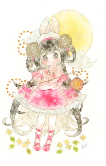 「hair ornament lantern」 illustration images(Latest)｜3pages