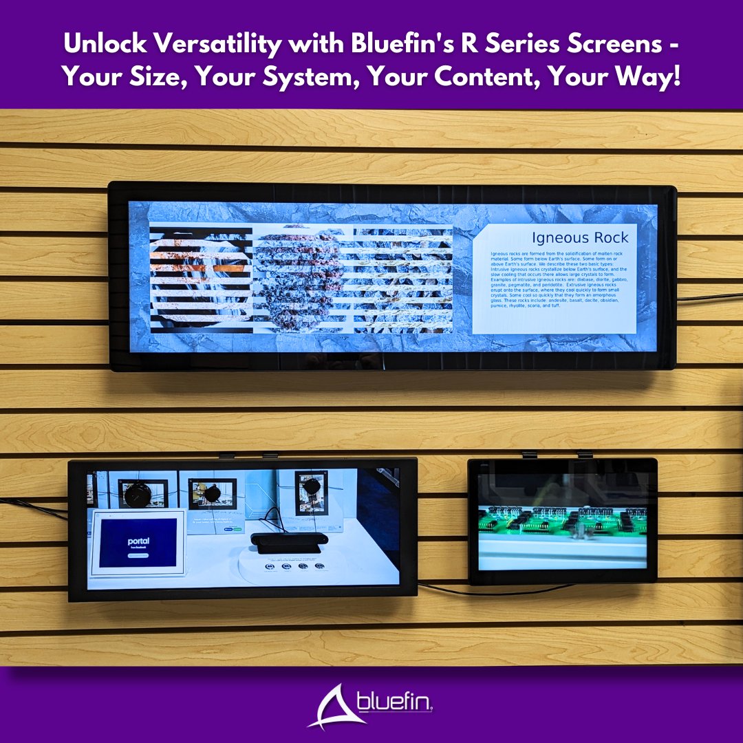 BluefinLcd's tweet photo. Embrace versatility with Bluefins R Series screens! Whether it's BrightSign, Windows IoT, Android, Linux, SD card playback, or HDMI input, empower your content with the perfect setup.
https://t.co/0WT1WspPMi
#BluefinDigitalSignage #DigitalSignageSolutions #CustomLCDScreens https://t.co/CZVReb4zl6