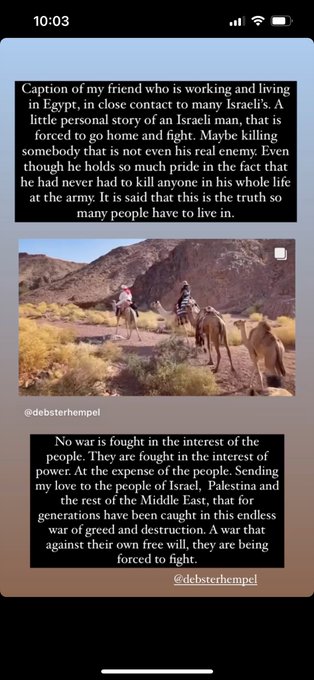 My heart goes out to the people of Israel and Palestine. People asking you to pick a side or who are