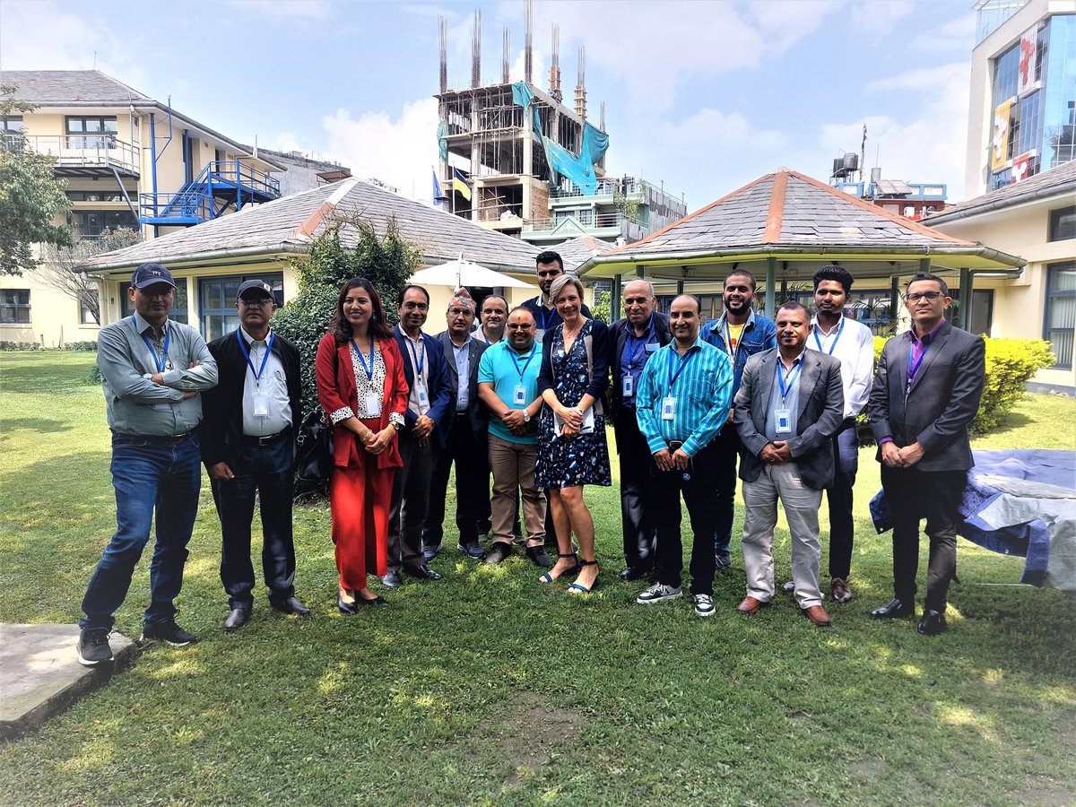 EUAmbNepal's tweet photo. Great to meet my first group of Nepali journalists today. Incisive and insightful questions. A thriving media is at the heart of democracy. Looking forward to engaging with you regularly. https://t.co/CV0x82ZY9I