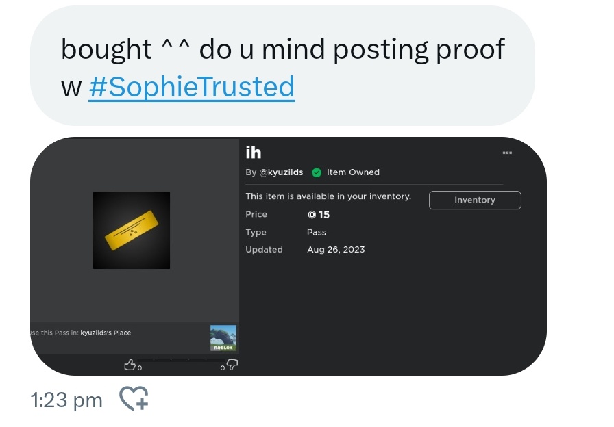 Got my rtd prize, thx so much!
#SophieTrusted