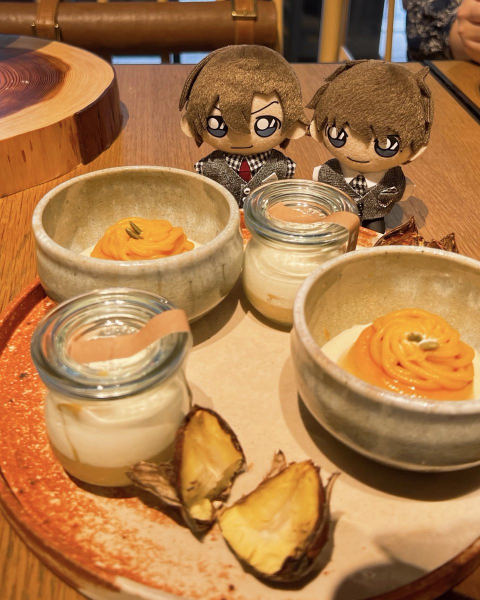 hello_nuichan's tweet photo. 友人とヌン茶してきたやつ🍠🌰🎃
おなかいっぱいおいしかったー！ https://t.co/XiZTgttPDW