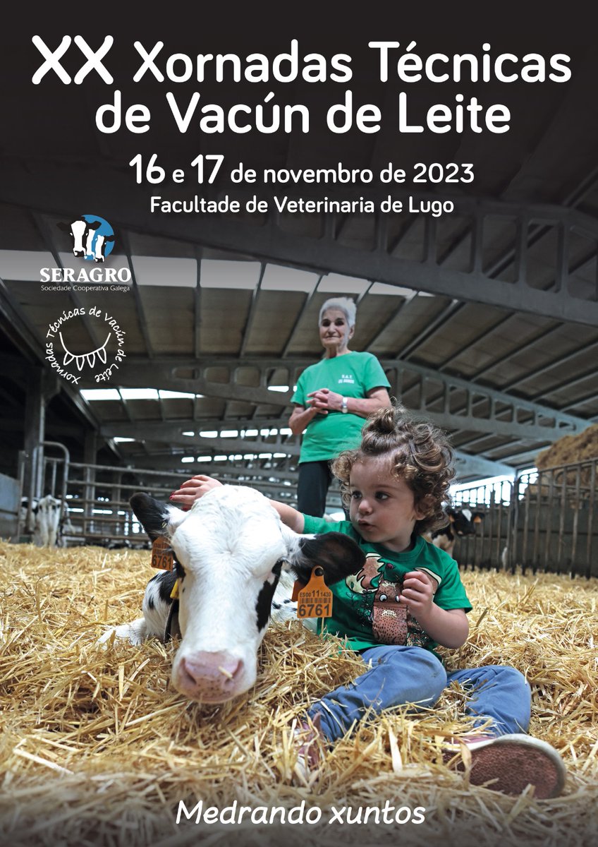 seragro's tweet photo. 🆕2⃣0⃣ As Xornadas Técnicas de Vacún de Leite celebran a edición número 20! 🤩🎊

📅 O 16 e 17 de novembro terá lugar a vixésima edición do foro técnico anual de Seragro, que se desenvolverá na Facultade de Veterinaria de Lugo 📍

🔎 Programa completo: https://t.co/2XsmdxgwC9 https://t.co/6Tf0PMmqCs