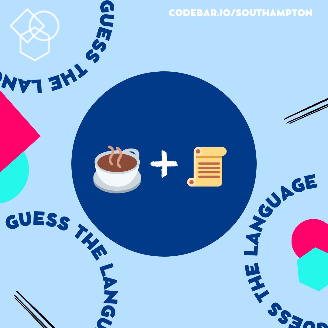 codebarSoton's tweet image. 🪄 Friday Fun! Guess the programming language from the emoji/s...

Comment your answers below!

#fridayfun #itsfriday #techcommunity #southampton #guessthelanguage