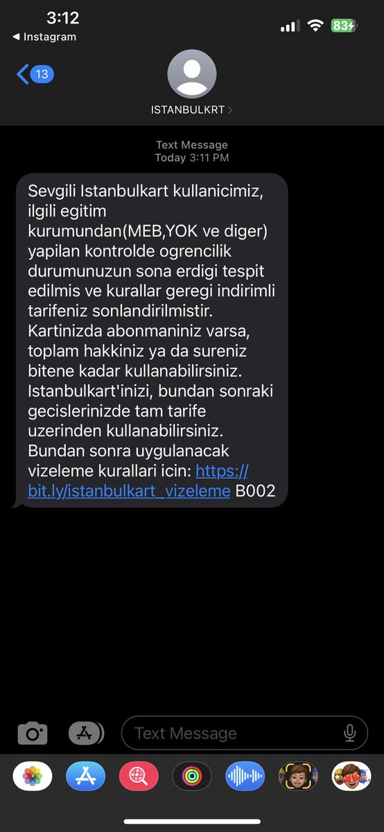 Yıkılmama sebep olan o mesaj…