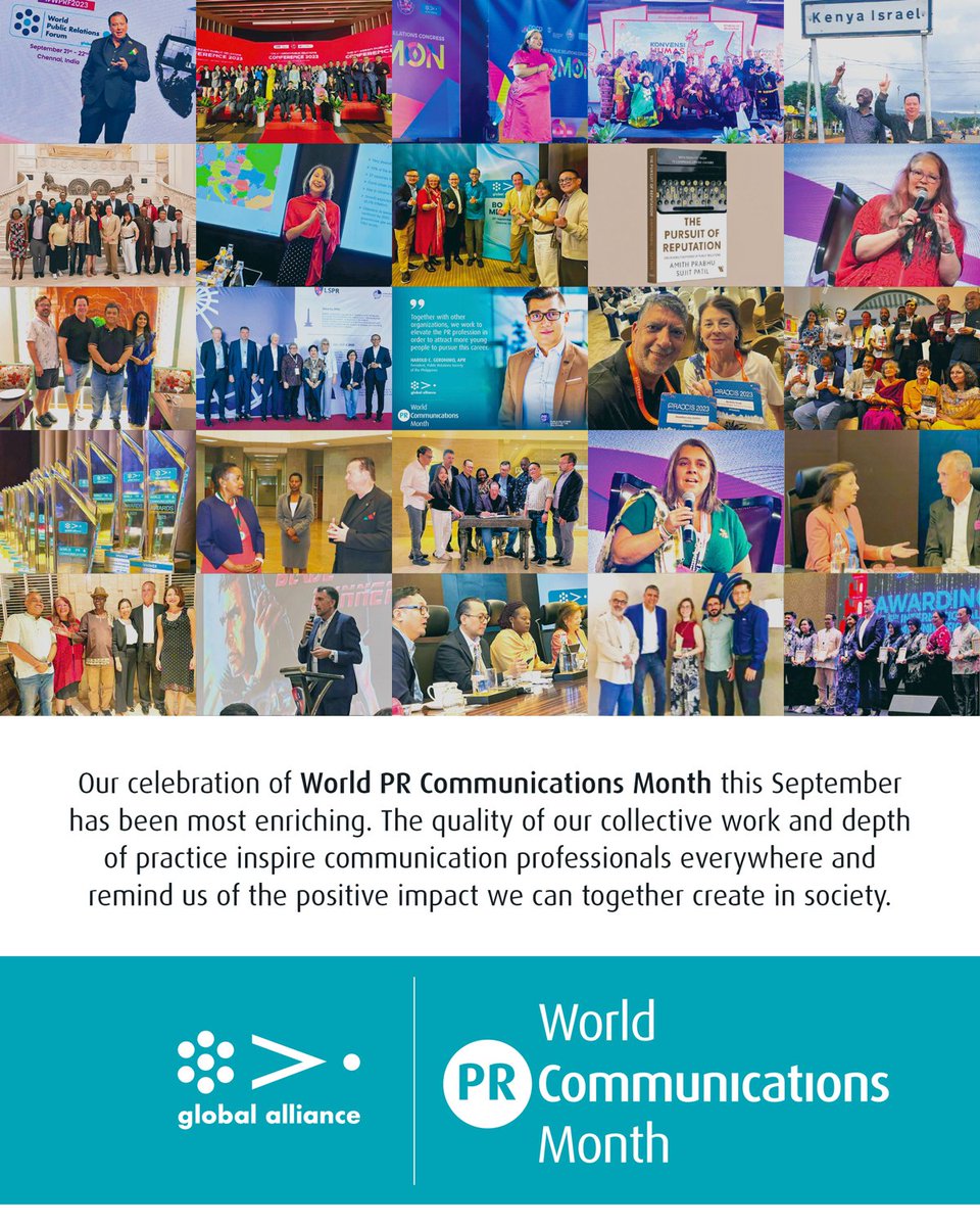 THANK YOU FOR CELEBRATING WITH US. As we look back at the month that has passed, we marvel at the work that public relations and communication professionals perform across the globe and the positive changes that our respective markets have experienced as a result.