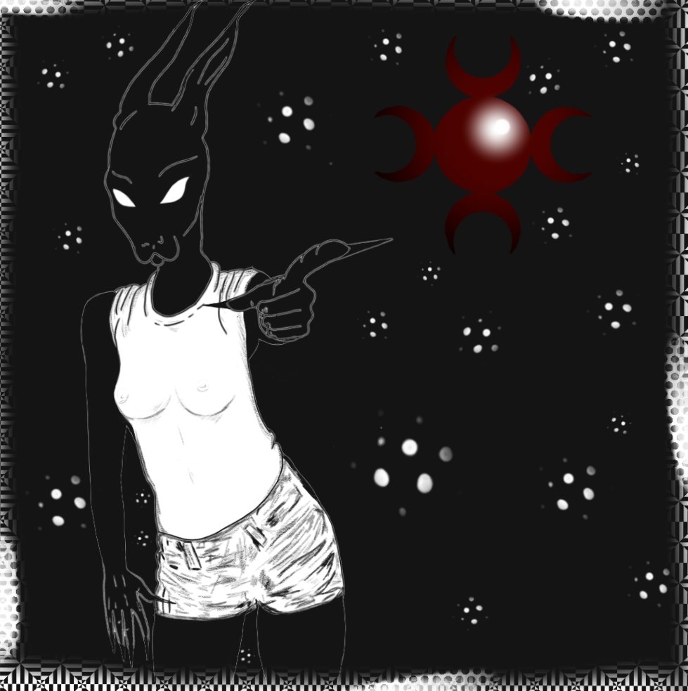 VictoriaC_0638's tweet photo. There's something about CREEP CREW that gets me. ✨
To begin with, I made the most recognizable lady from their art. 🖌🎨
More to come, I like this. 🖤 @CreepCrewNFT
 777 https://t.co/ObY0BfgTi0