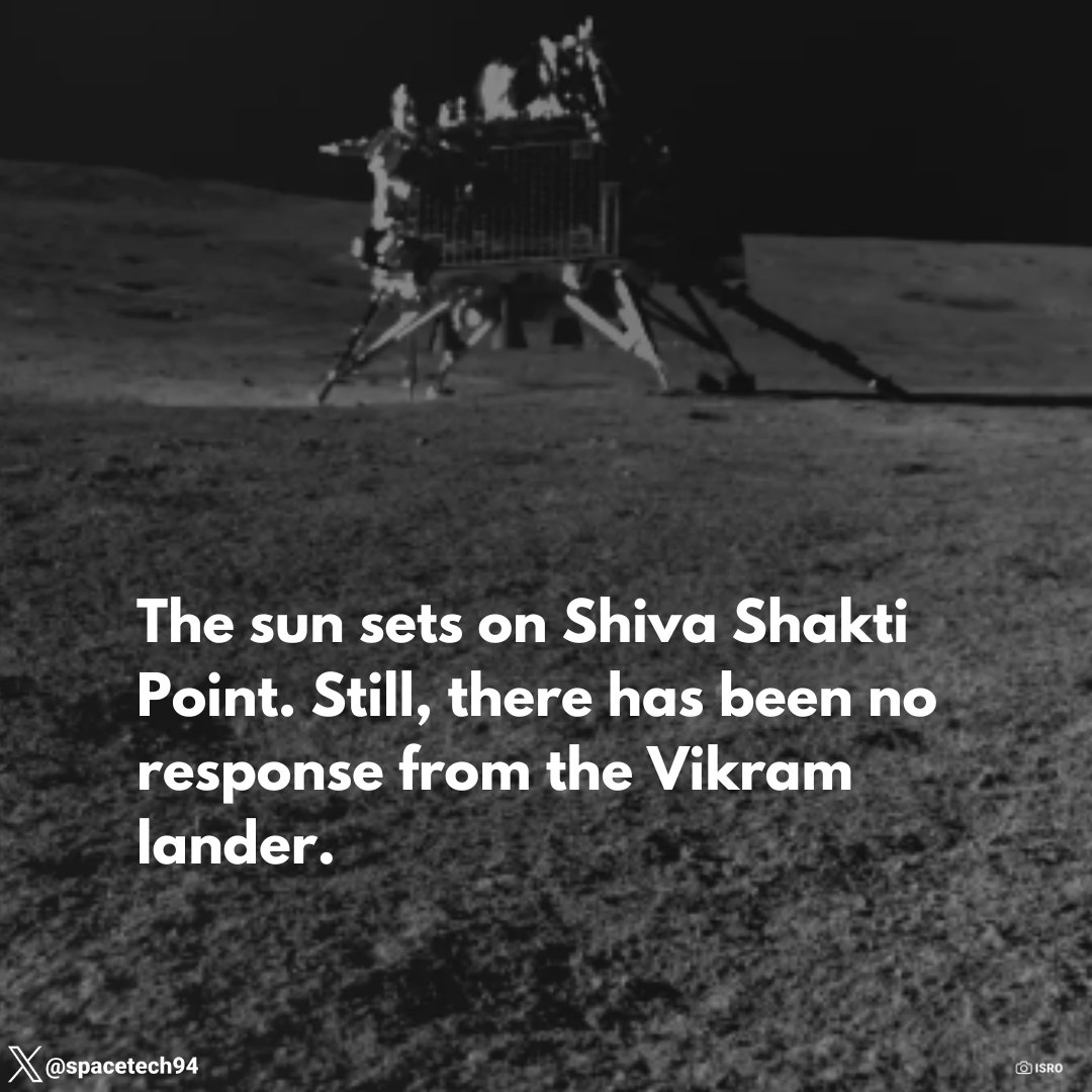 No Signal.
#Chandrayaan3 
#VikramLander
#PragyanRover