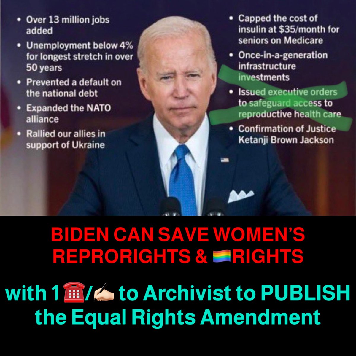 ERA Attorney☂️#ERA Saves #ReproRights & #LGBTQ Rts (@era4reprorights) on Twitter photo 💙Sen <a href="/LaphonzaB/">Laphonza Butler</a> TELL #BidenPublishERA 2SAVE #ReproRights 🏳️🌈Rights &🛑#GenderBias & #TUBERVILLE b4 #SCOTUS hears #Mifepristone & #DVnoGuns
So #SCOTUS 🚫 #DOBBS bc #ERA is #TextualBasis in CONST #StrictScrutiny Receipts⤵️
<a href="/POTUS/">President Donald J. Trump</a> has Const’l DUTY2☎️/✍🏻 Archivist 2 #PublishTheERA 💙Sen <a href="/LaphonzaB/">Laphonza Butler</a> TELL #BidenPublishERA 2SAVE #ReproRights 🏳️🌈Rights &🛑#GenderBias & #TUBERVILLE b4 #SCOTUS hears #Mifepristone & #DVnoGuns
So #SCOTUS 🚫 #DOBBS bc #ERA is #TextualBasis in CONST #StrictScrutiny Receipts⤵️
<a href="/POTUS/">President Donald J. Trump</a> has Const’l DUTY2☎️/✍🏻 Archivist 2 #PublishTheERA