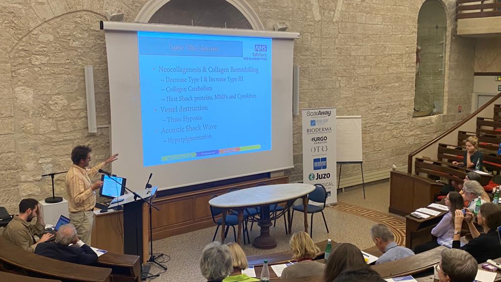 Salisbury Hospital Research (@sdhresearch) on Twitter photo <a href="/SalisburyNHS/">Salisbury Hospital</a> goes global! Here is Dr Mark Brewin Chief Investigator for the ELABS study presenting at Global Scar Society in Montpellier France. <a href="/GlobalScars/">Global Scars Society</a> <a href="/liverandbunions/">Peter Collins</a> @maidofyorkshire <a href="/ExeterCTU/">Exeter Clinical Trials Unit</a> <a href="/SalisburyLaser/">SalisburyLaserClinic</a> <a href="/NIHRresearch/">National Institute for Health and Care Research</a> @NIHRCRNWessex <a href="/SalisburyNHS/">Salisbury Hospital</a> goes global! Here is Dr Mark Brewin Chief Investigator for the ELABS study presenting at Global Scar Society in Montpellier France. <a href="/GlobalScars/">Global Scars Society</a> <a href="/liverandbunions/">Peter Collins</a> @maidofyorkshire <a href="/ExeterCTU/">Exeter Clinical Trials Unit</a> <a href="/SalisburyLaser/">SalisburyLaserClinic</a> <a href="/NIHRresearch/">National Institute for Health and Care Research</a> @NIHRCRNWessex