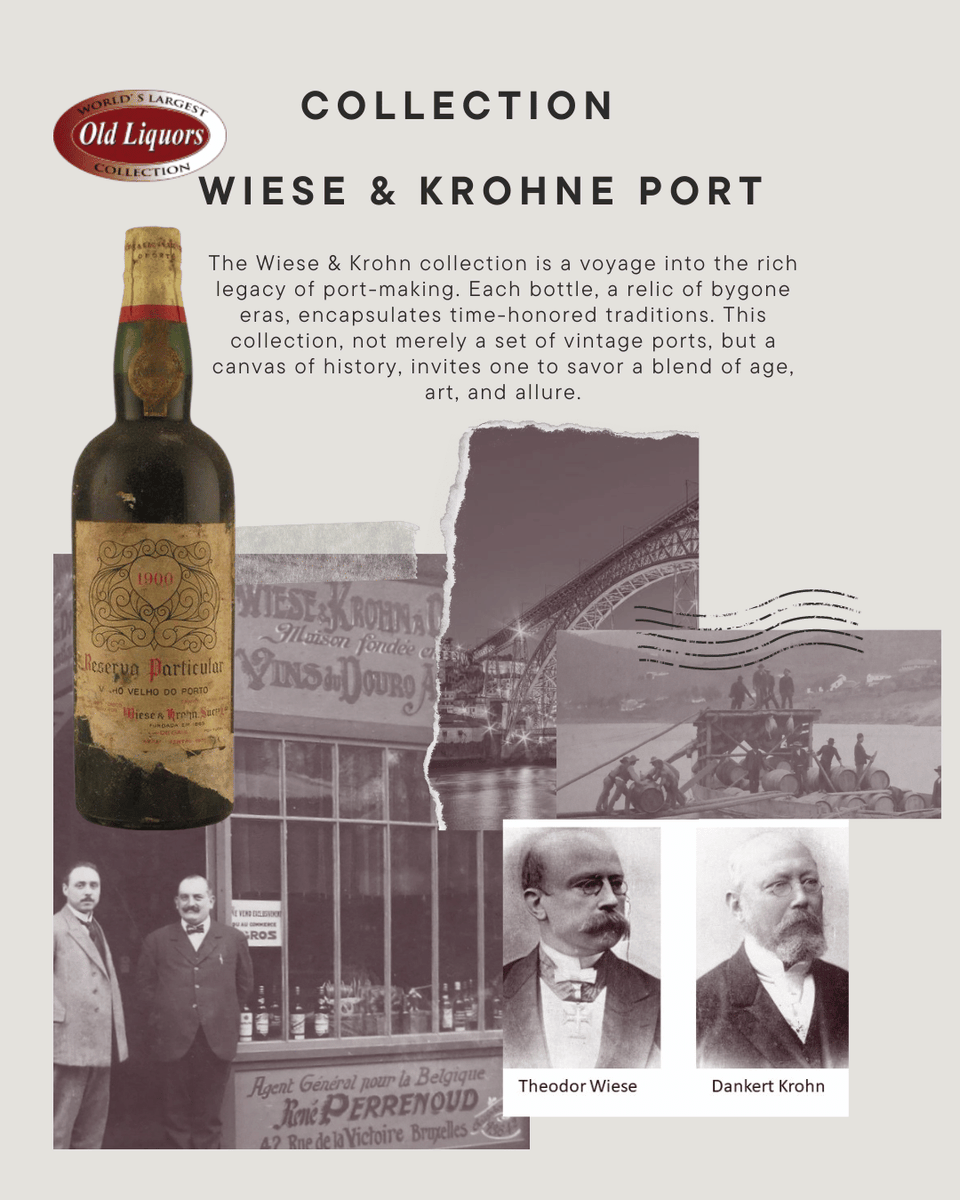 Sip through time with the Wiese &amp; Krohn vintage port collection. 🍷 Each bottle is a tale of tradition, aged to perfection over decades. Venture beyond the ordinary and taste the legacy of meticulous craftsmanship. 🕰️ #VintagePort #WieseKrohn 
zurl.co/SqHt