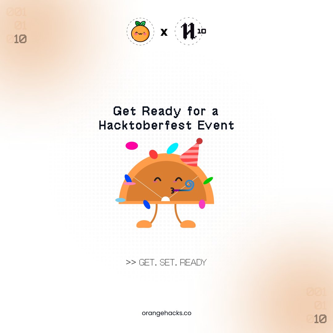 orangehacks's tweet photo. >> GET. SET. READY for a Hacktoberfest event in Nagpur. 
Get ready to have fun while coding and contributing to Open-source ! 🥳🥳

#orangehacks #Hacktoberfest #hacktoberfest2023 #hacktoberfest10 #OHxHF https://t.co/jMazqbI7BA