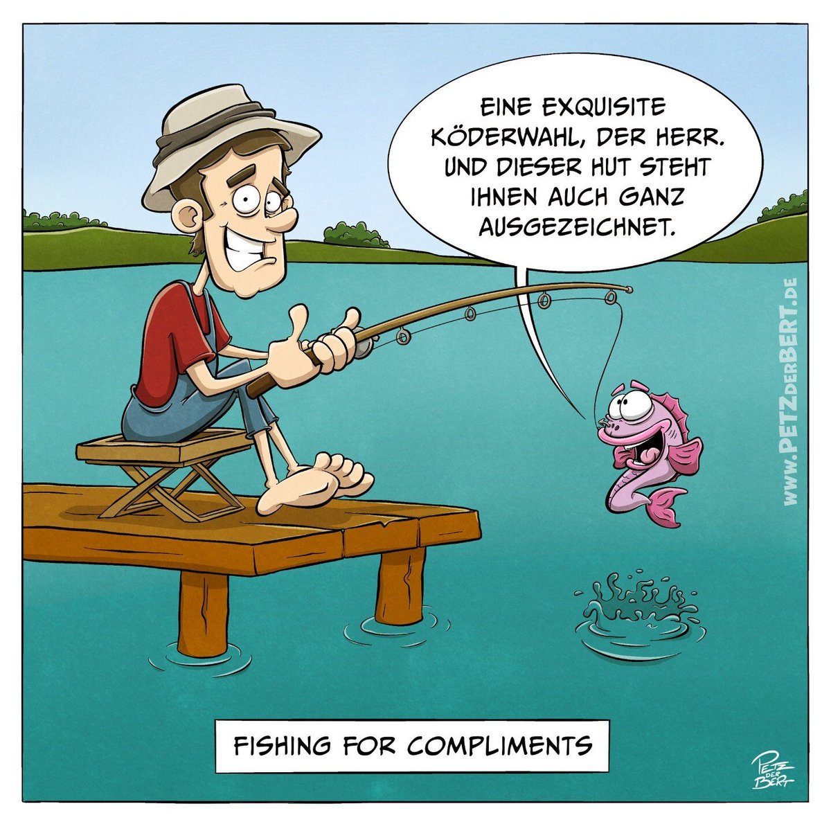 fishing for compliments (cartoon von petz_der_bert)