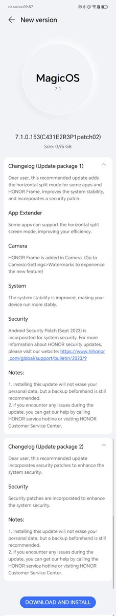llelectronics's tweet photo. #Honor #MagicVS new update arrived https://t.co/2CZ6XXhAcH