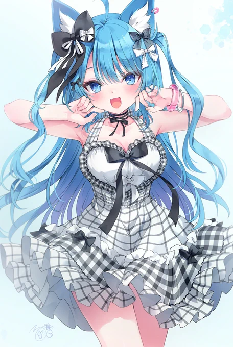 ななしいんくの宗谷いちかさん()のイベントグッズを描かせていただきました!!水色髪描くのめったに無いから試行錯誤だったが楽しかった受注生産の法被になっているのでチェックしてみてください! 