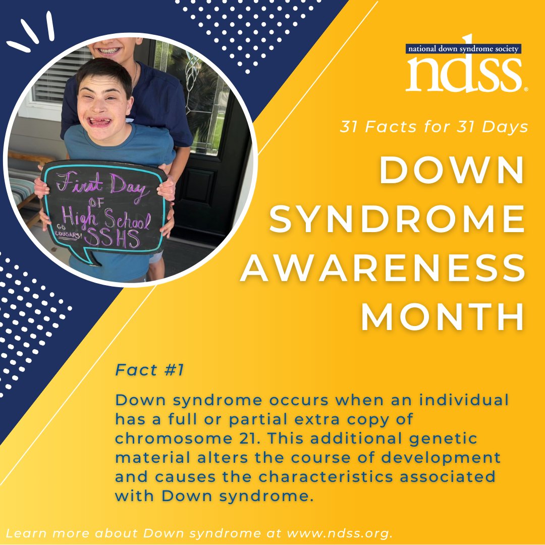 Down Syndrome Awareness Month - Fact #1