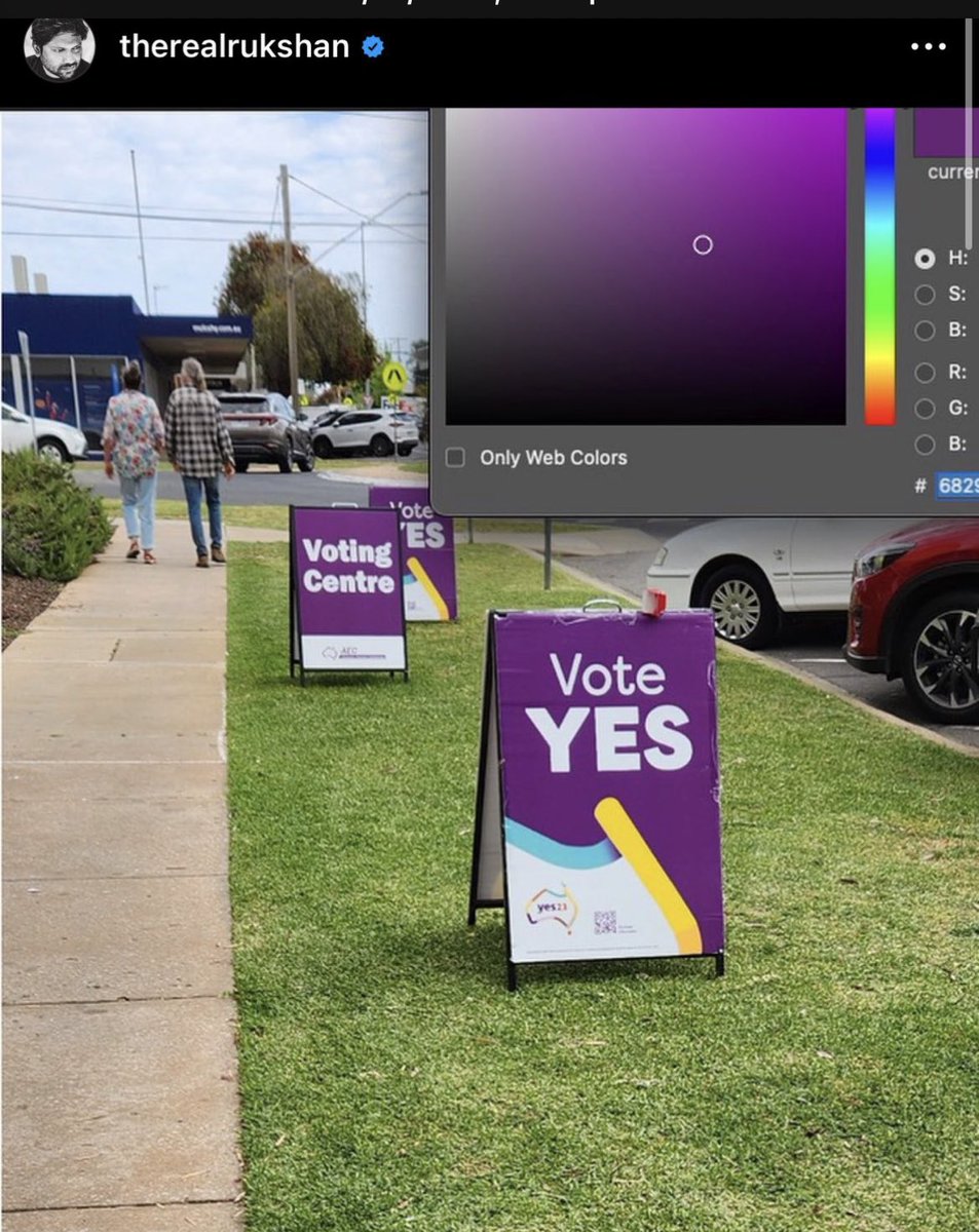 OtherSideAus's tweet photo. Dear ⁦@AusElectoralCom 

Political parties are not allowed to use purple under your rules for signage because it matches the AEC colours and implies government authority and endorsement. 

⁦@RealRukshan⁩ identifies a deliberate match here.  

WHAT’S GOING ON?! #auspol https://t.co/21IwG17pbJ