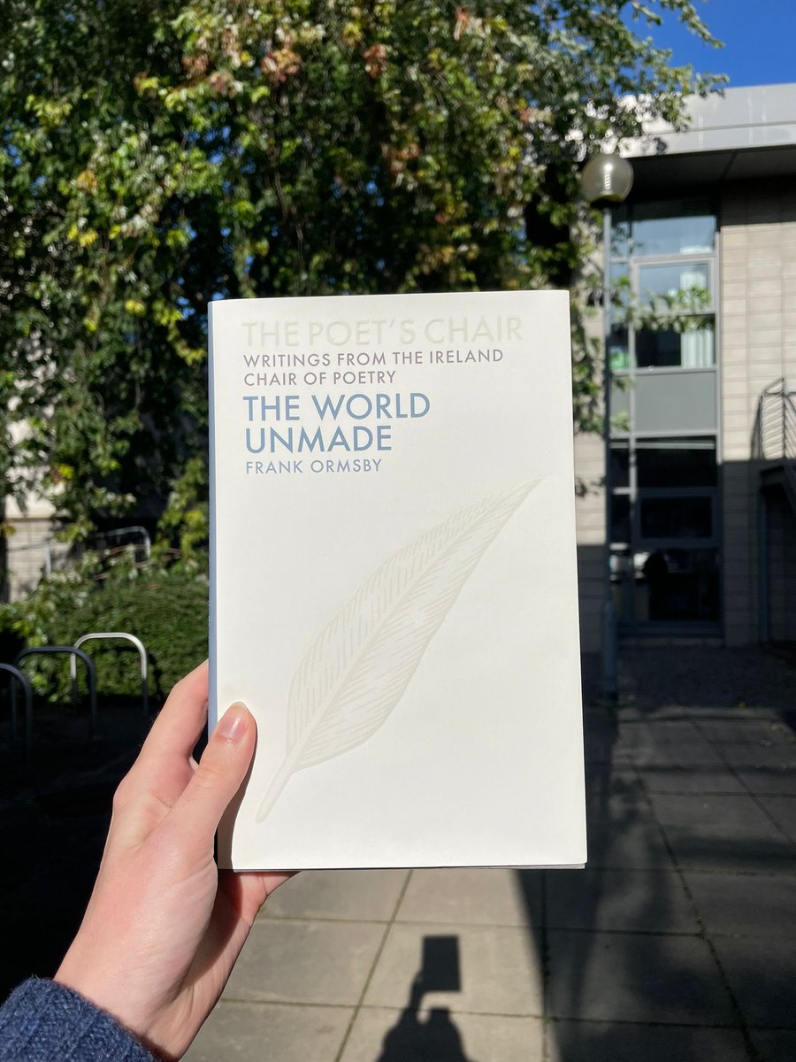 It’s here! ✨ We are excited to announce that we will be launching The World Unmade, Writings of the Ireland Professor of Poetry Frank Ormsby 2019-2022, this Friday 6th October in the Crescent Arts Centre, Belfast ✨ . A huge thank you to @UCDPress for the beautiful production