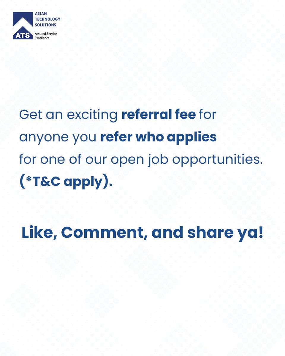 Asiatek_id's tweet image. Silahkan kirimkan CV terbaik Anda ke alamat email yang tertera. 

#AsianTechnologySolutions #AsiatekSolusiIndonesia #ATS #ATSID #career #careers #ITNetwork #technology #work #jobvacancy #loker #lokerIT #lowongankerjaIT