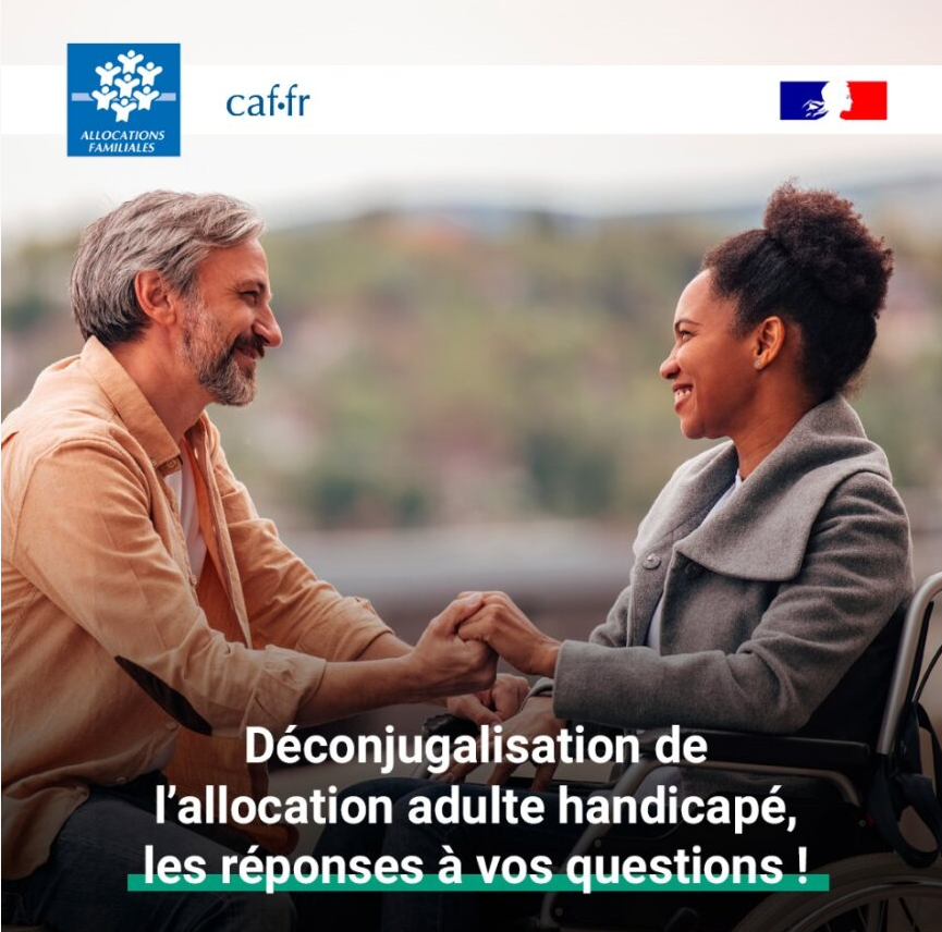 cnaf_actus's tweet photo. 🗓️Depuis le 1er octobre, le  mode de calcul de l'#AAH  a changé. 

✅Pour les bénéficiaires en couple, seules les ressources personnelles du bénéficiaire sont prises en compte pour le calcul de l'aide.

 Pour tout savoir sur la déconjugalisation

👉https://t.co/Ns0meRec3l https://t.co/1YHZRDpJc9