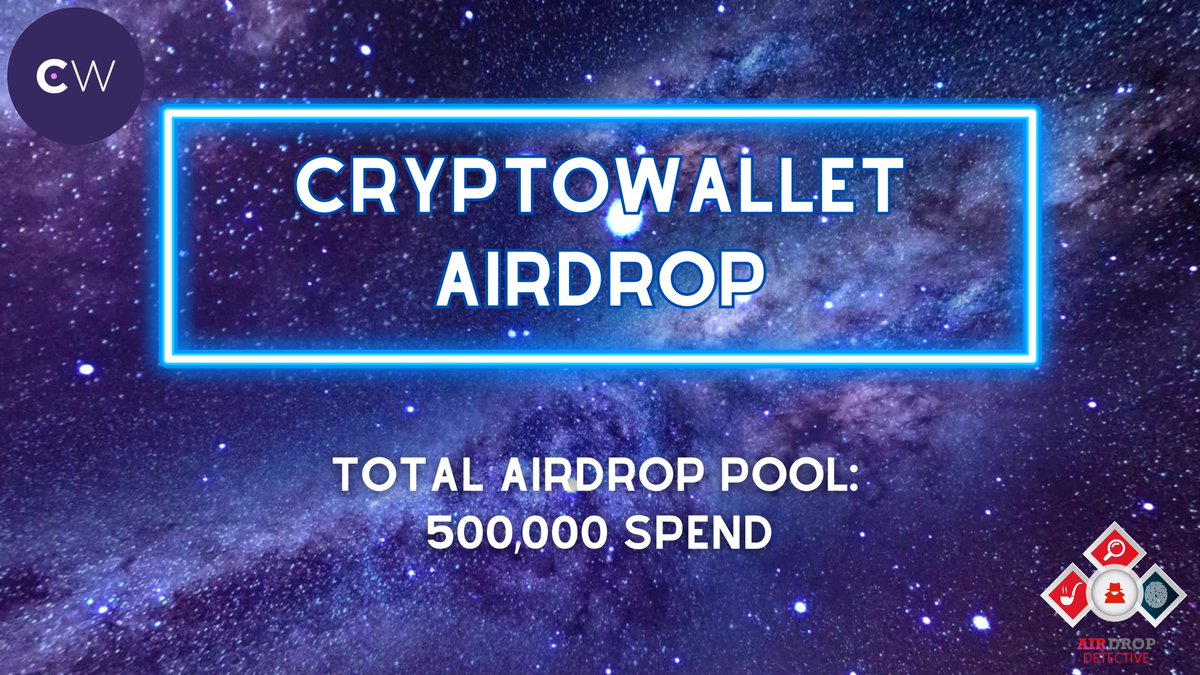 AirdropDet's tweet photo. 🔍 CryptoWallet #Airdrop 

🏆 Total Airdrop Pool: 500,000 SPEND

🔴 Visit the airdrop page: https://t.co/1L32p215fS

🔘 Do the tasks on the page &amp; submit your data.

🔘 Details: https://t.co/OosEje3q94

#Airdrops #Bitcoin #CryptoWallet  #AirdropDetective https://t.co/Me1v26qXLX
