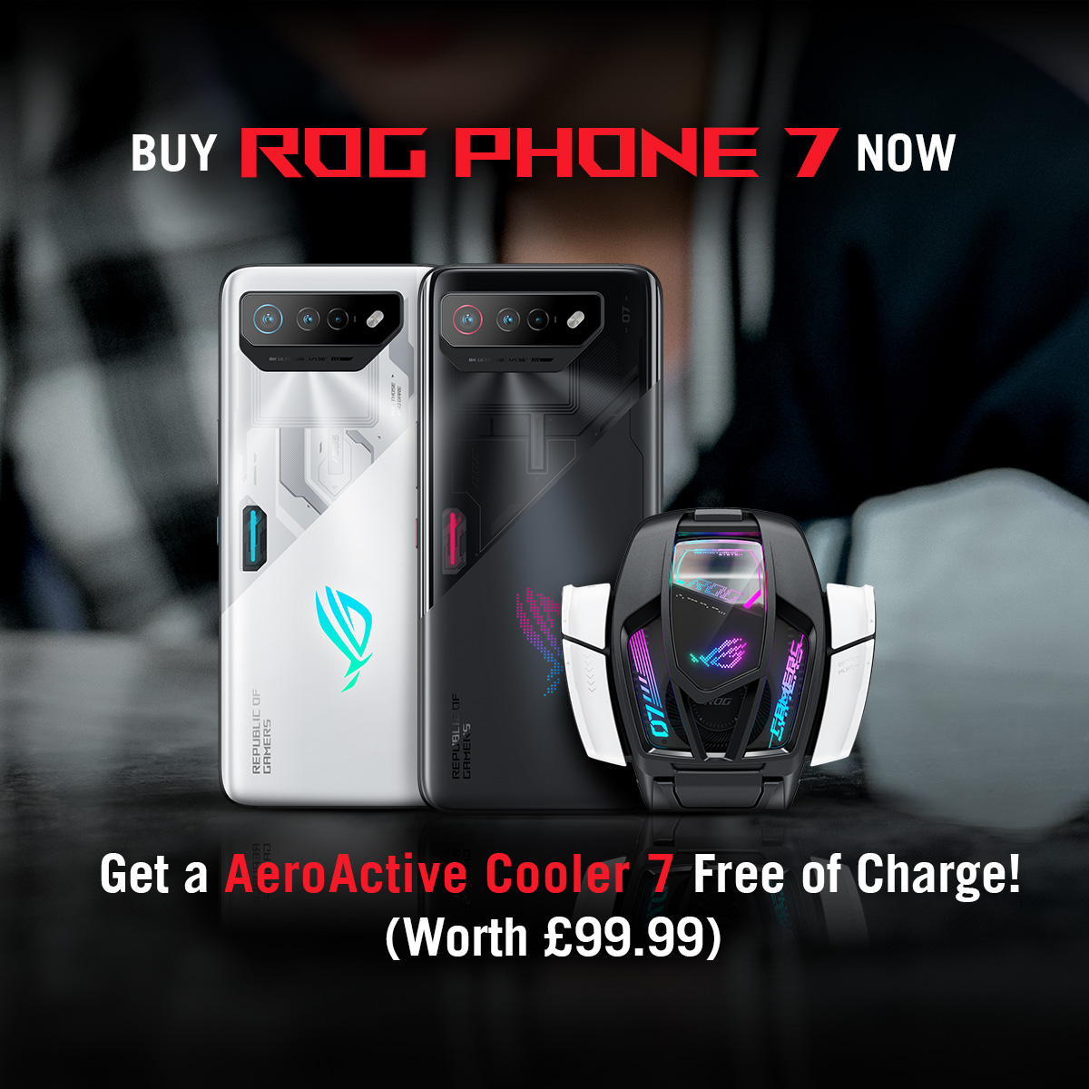 ASUS_ROGUK's tweet photo. ❗️Limited time bundle offer!❗️
Get your hands on the ROG Phone 7 and the Aero-Active 7 Cooler for unbeatable gaming performance! 🎉Take your gaming to new heights with this unbeatable combo! #ROGPhone7 #UnbeatableCombo
👉 https://t.co/xTdyYbHJpI https://t.co/sRRubqYhFJ