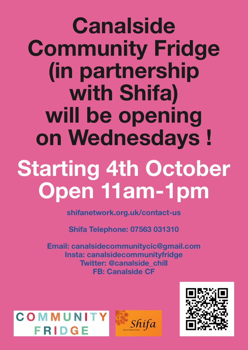 CATALYSTethos's tweet photo. We are delighted to announce the NEW opening of the Canalside Community Fridge project in partnership with Shifa Network 🤗
Alongside its Monday opening, the Fridge will now open on Wednesdays!
@Canalside_chill
#shifanetwork #surreycommunity #communityfridge #lessfoodwaste https://t.co/rkwk6zdclA