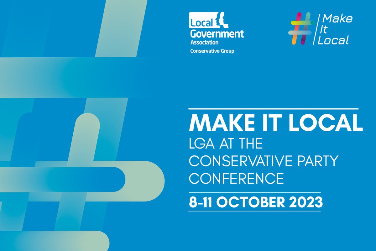 LGAcomms's tweet photo. 📢 Don't miss out on our Conservative Party Conference #MakeItLocal debate focused on delivering efficient public services taking place today.
⏰ 10:30 – 12:00
📍 Charter 4 Suite, Manchester Central Convention Centre
https://t.co/U81GzUQVZP https://t.co/ESqPKemU67