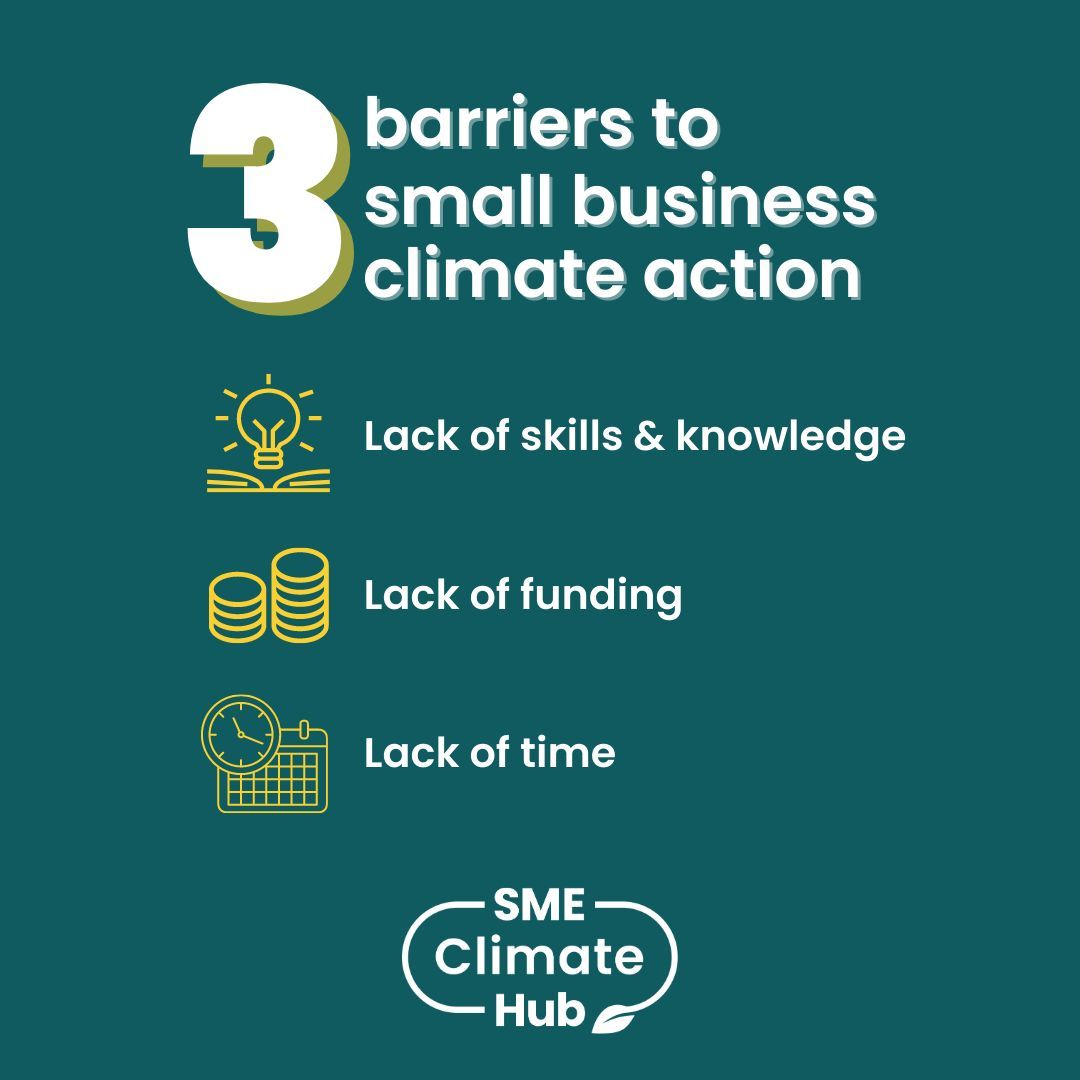 📢 Calling all Small and Medium Enterprises! The Exponential Roadmap Initiative and partners encourage SMEs in our network to join the @SMEClimateHub to access free resources and start overcoming barriers to #ClimateAction. 🌍 Sign up for more info: buff.ly/3t9cRqO