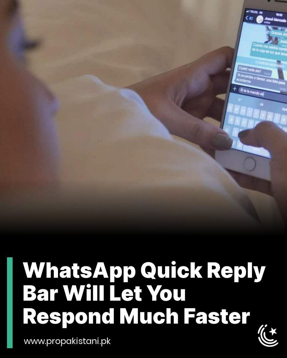 ProPakistaniPK's tweet photo. No extra buttons needed for replies.
Read More: https://t.co/KXT0E8DspG
#WhatsApp #QuickReply #Beta https://t.co/mxPGw9XXxj