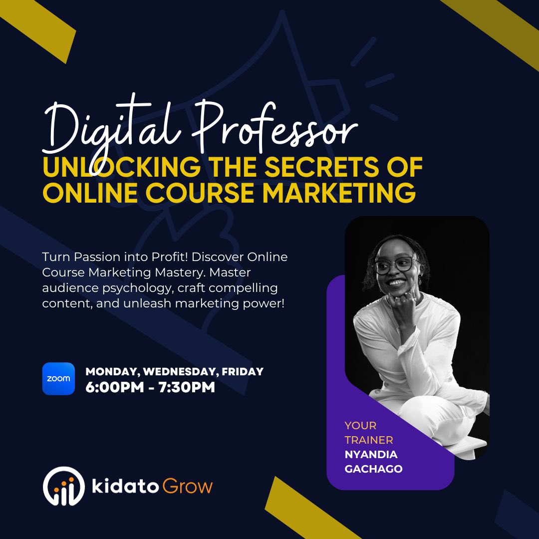 So, I have partnered with <a href="/KidatoSchool/">Kidato School</a> <a href="/SamGichuru/">Sam Gichuru ❤️</a> to offer Marketing Masterclasses at your convenience. 👏🏽👏🏽👏🏽👏🏽 10 years of Marketing experience where you interact with me and other professionals and we learn. 

Ready to level up your marketing game, people? 💼 
Join my
