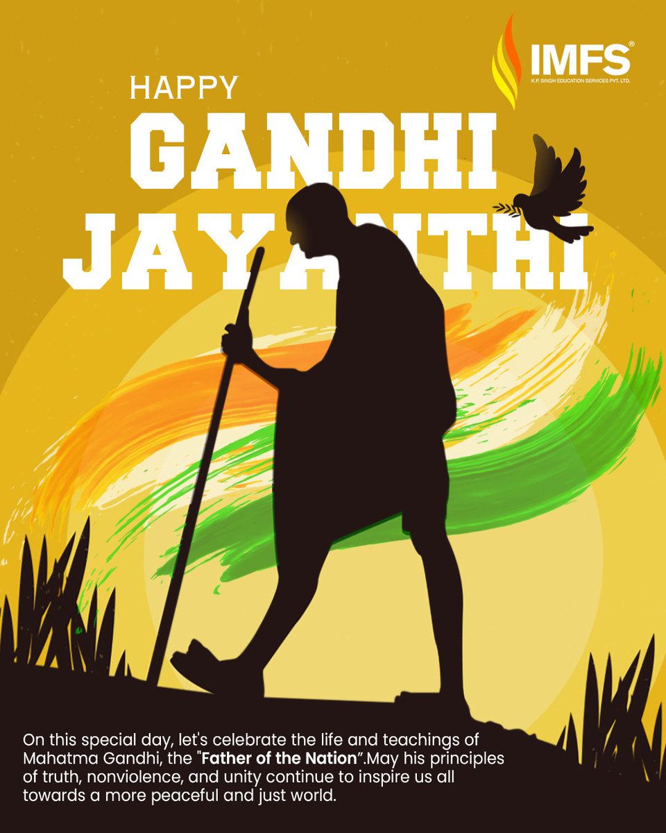 AjayaKumarVemul's tweet photo. Let's celebrate the life and teachings of the "Father of the Nation" Mahatma Gandhi. 

@imfshyd

#gandhijayanti #imfs https://t.co/KpPrEphJNP