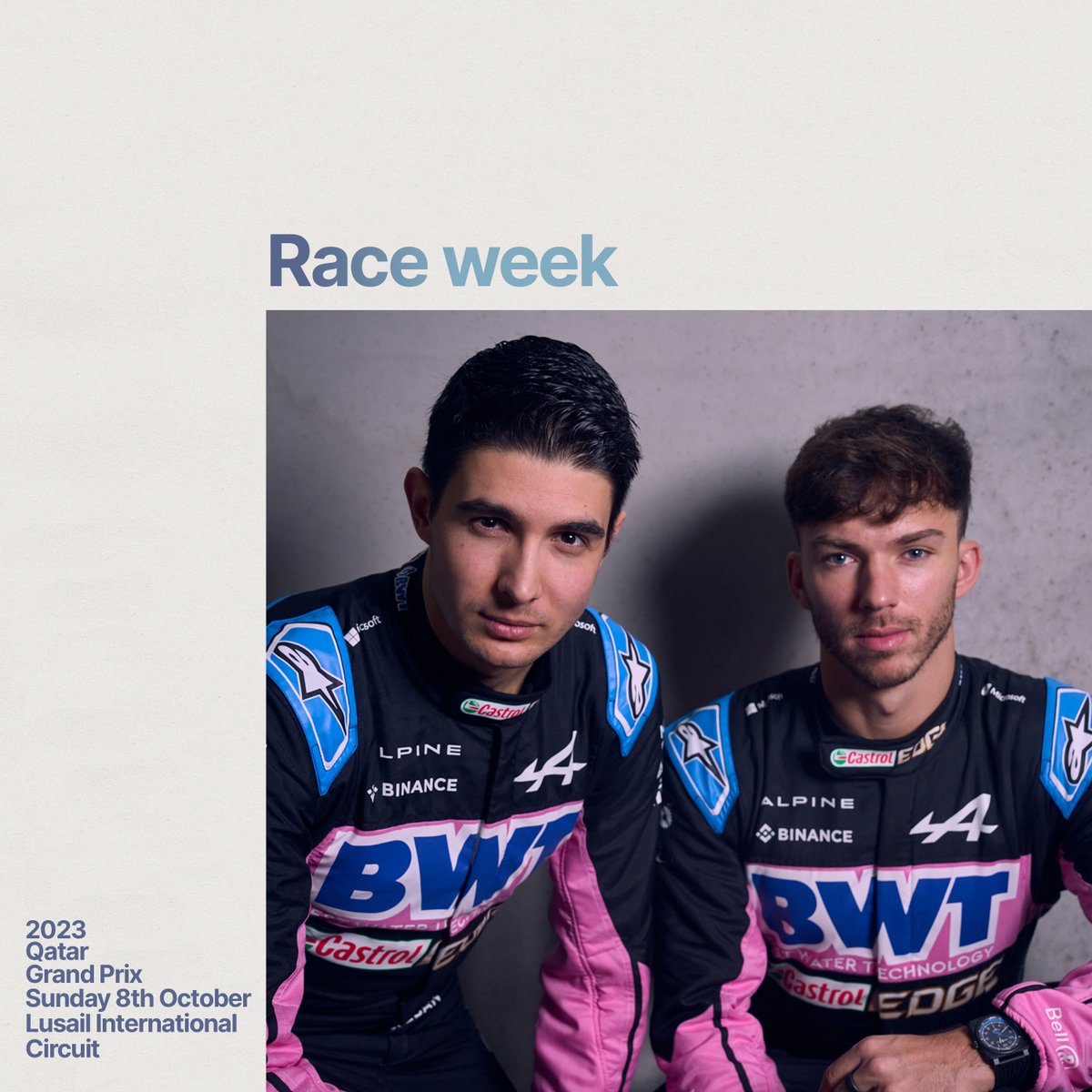 Race week (#QatarGP Version)

#Alpine