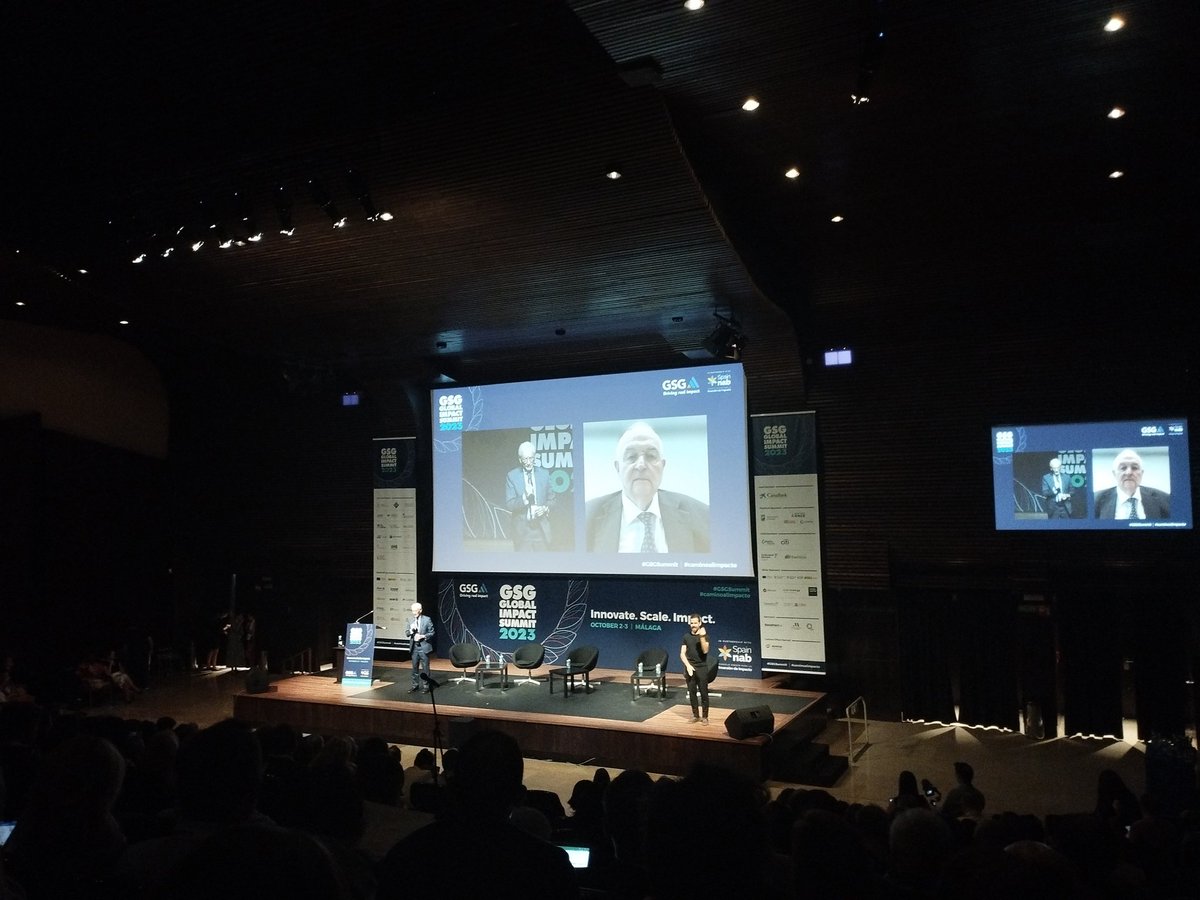 @sirronniecohen in conversation with @martinwolf_ at #GSGSummit Malaga #impactinvesting