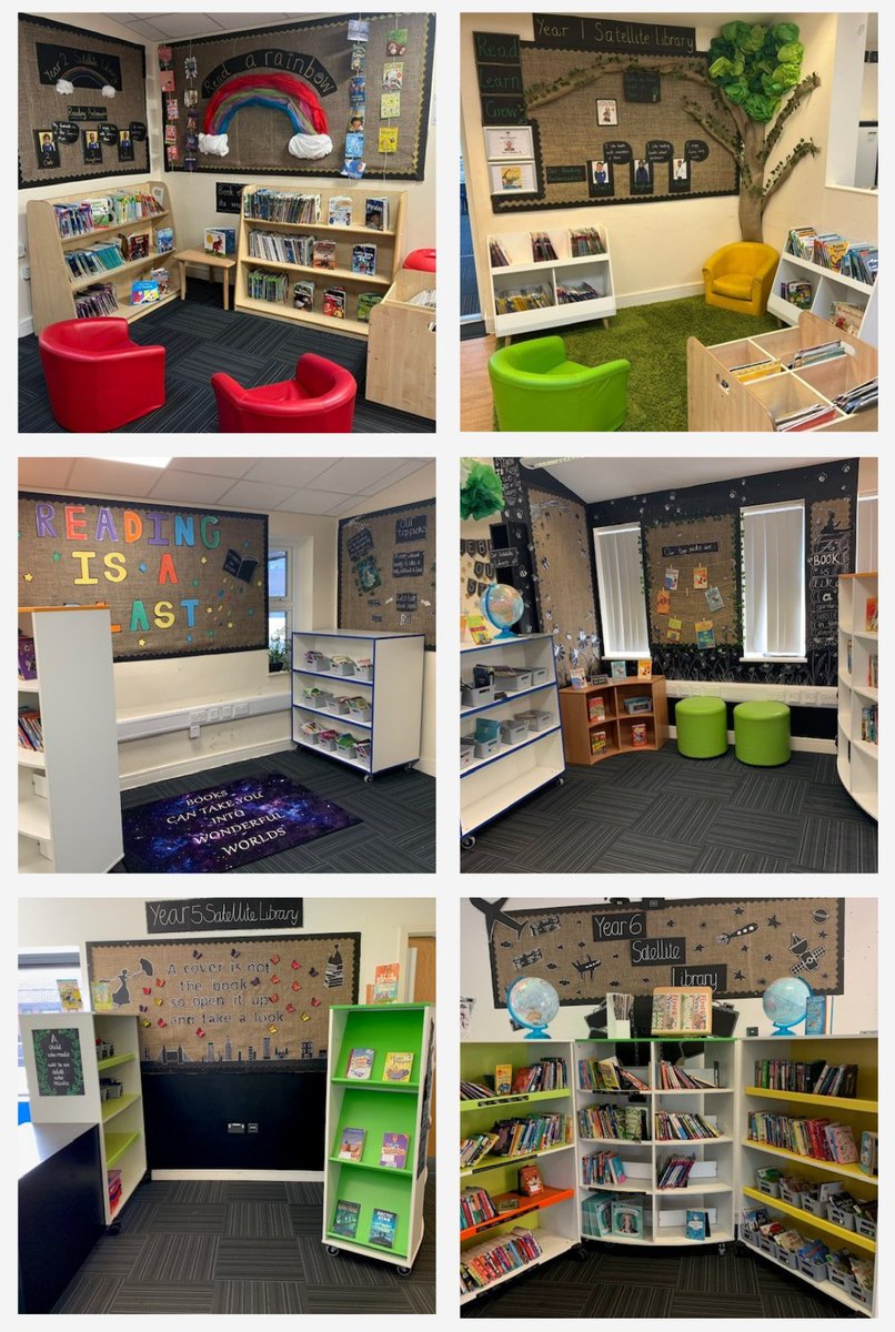 We have been working hard to bring reading closer to the children and love the uniqueness of each saltellite library in each year group.