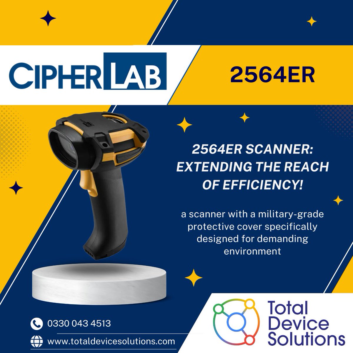 total_device's tweet photo. https://t.co/qjFT154l84
Shop now.

🚀Elevate efficiency with CipherLab 2564ER scanner! ✅ Extended-range scanning 
💪 Rugged durability 
🚀 High-speed reads 
🤖 User-friendly design 
🌐 Versatile for any industry
💼Upgrade your business today! 
#CipherLab2564ER https://t.co/asy90MZm96