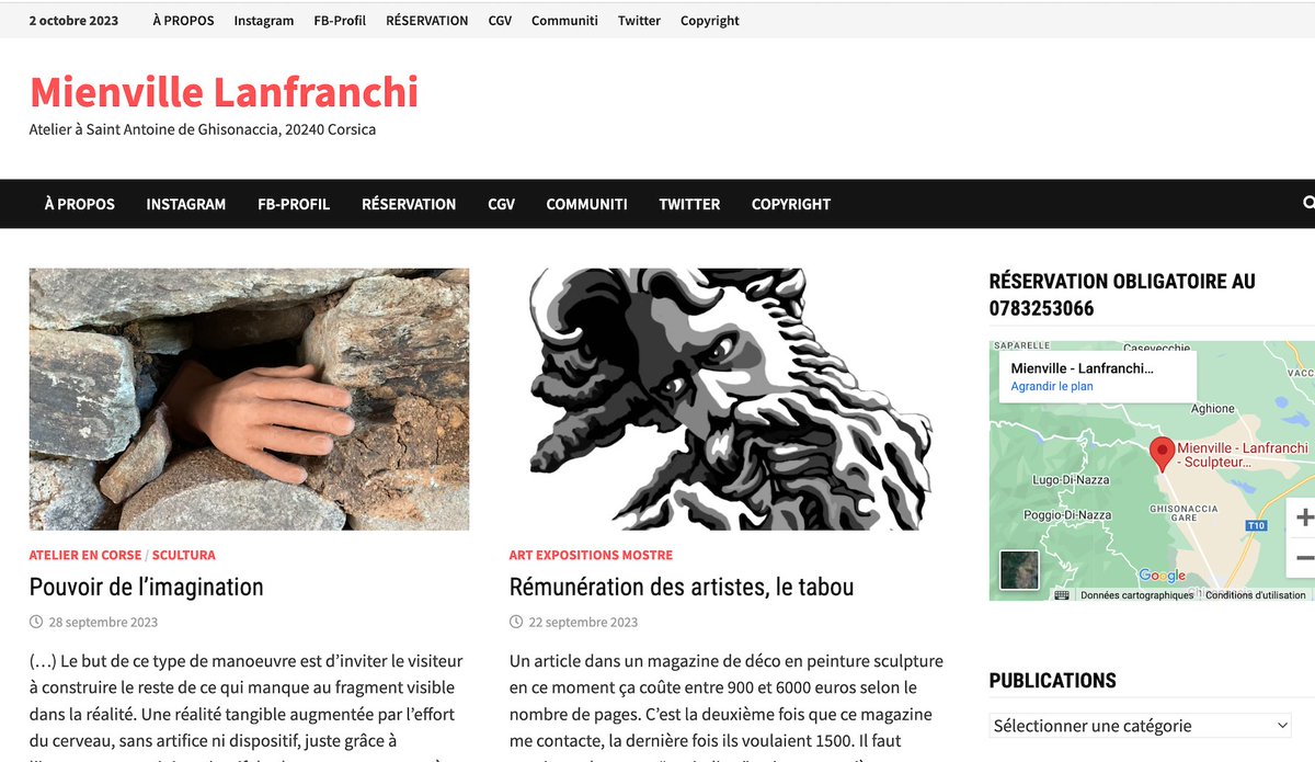 PuntuCorsica's tweet photo. https://t.co/9Tk2WEu7aO , c'est le site web en .CORSICA bien-sûr, de l'artiste Catherine Mienville Lanfranchi qui a installé son atelier à Saint Antoine de Ghisonaccia.
✅ #puntucorsicadognighjornu #web #corsica https://t.co/o5lloYzAMy