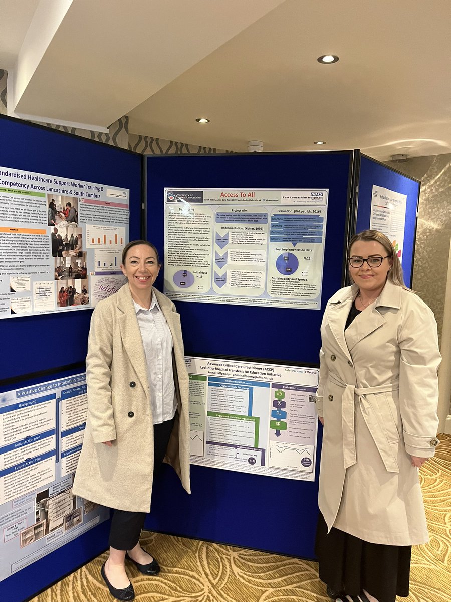 Our New ACPs showcasing their amazing work at the critical care conference today. Well done @seormerod and @BoastSamantha @ELHT_NHS @ELHT_QI @ELHTresearch @ELHTCritCare @lscccn