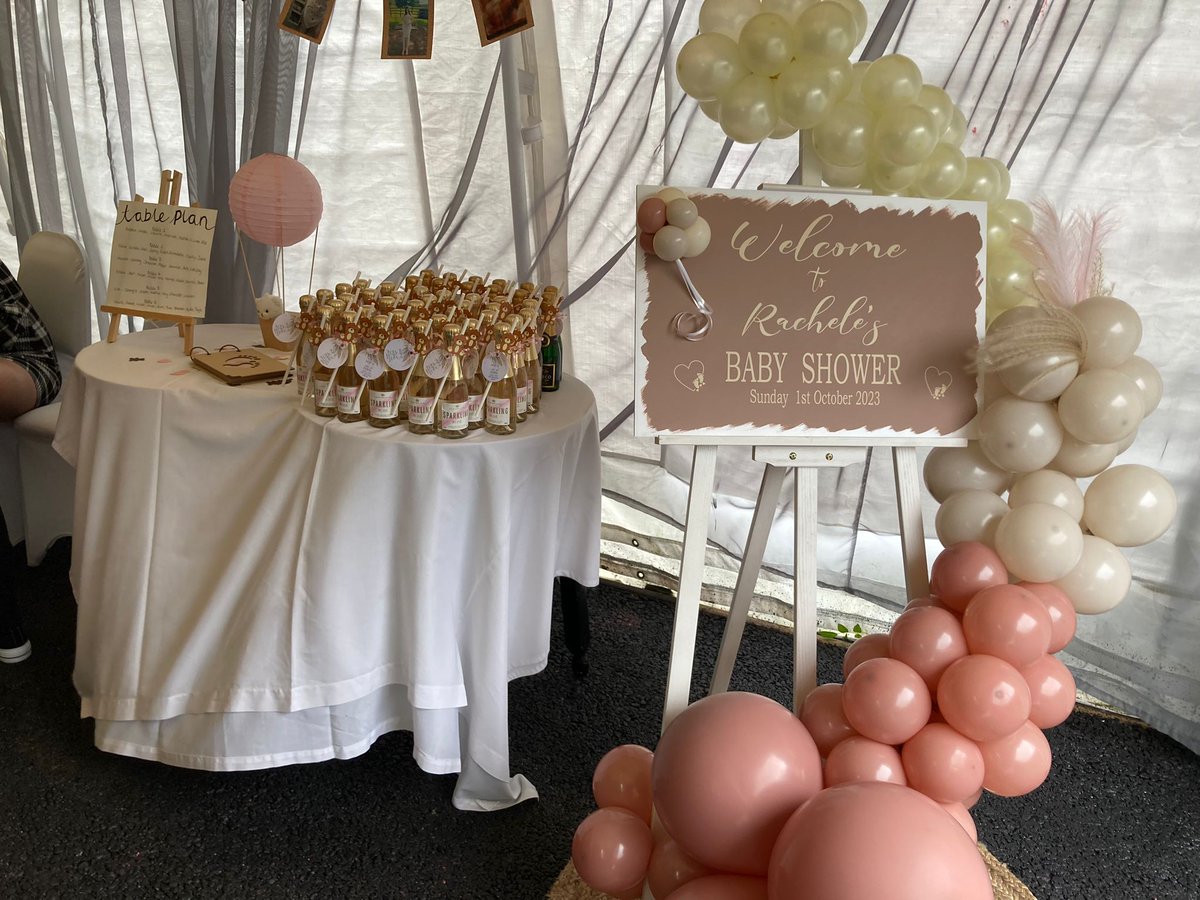 WcLena's tweet photo. Set up for a client baby shower this weekend , so happy with how it turned out  small business @Balloons&amp;Dreams https://t.co/Yz7cD8nDQr