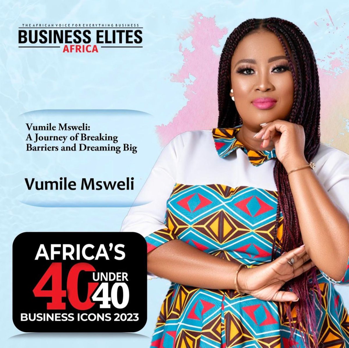thrilled and grateful to be recognized as one of Africa’s 40 under 40 Business Icons of 2023 by Business Elites Africa🏆

#BusinessIcons #DreamersAndDoers #LimitlessAmbition