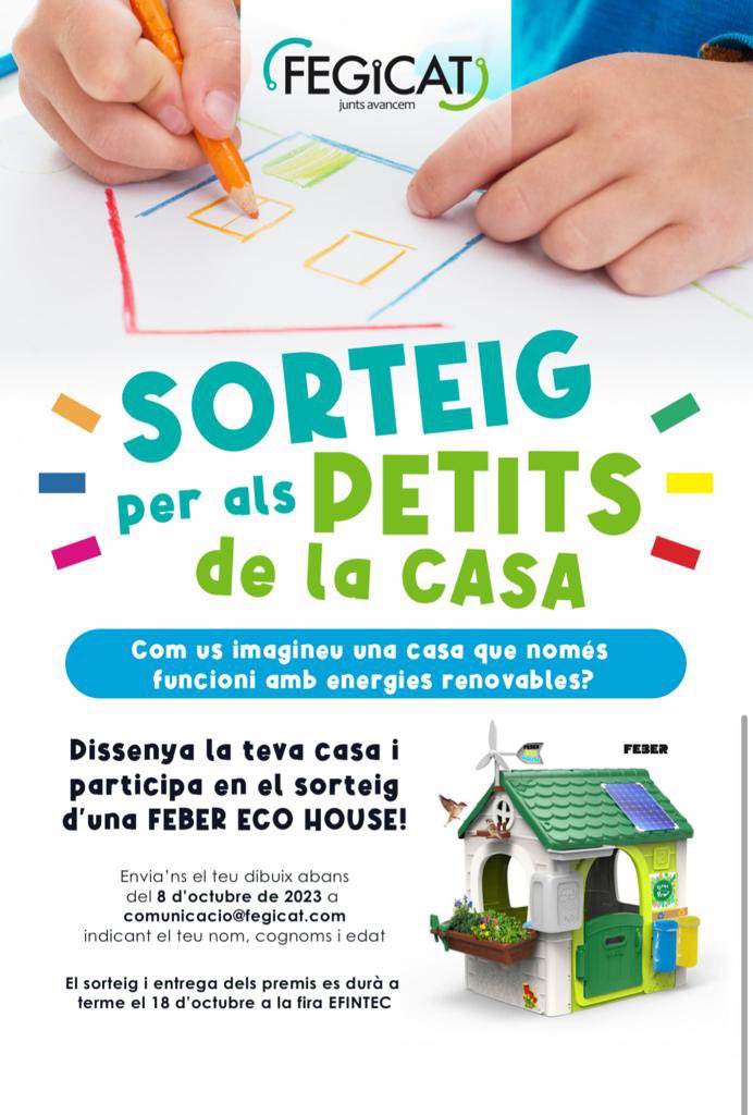 Fegicat's tweet photo. 🙌🏻 Última setmana per participar-hi! 
📩 Envia'ns els teus dibuixos a comunicacio@fegicat.com

#fegicat #sorteig #sostenibilitat #autoconsum #ecologic https://t.co/99sQOLrxJb
