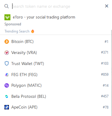 verasitytech's tweet photo. Verasity $VRA is top trending on @coingecko behind $BTC! 🤯

Let's go #Verasians!!! 

#Crypto #BTC #Verasity https://t.co/JstY6lvB8z