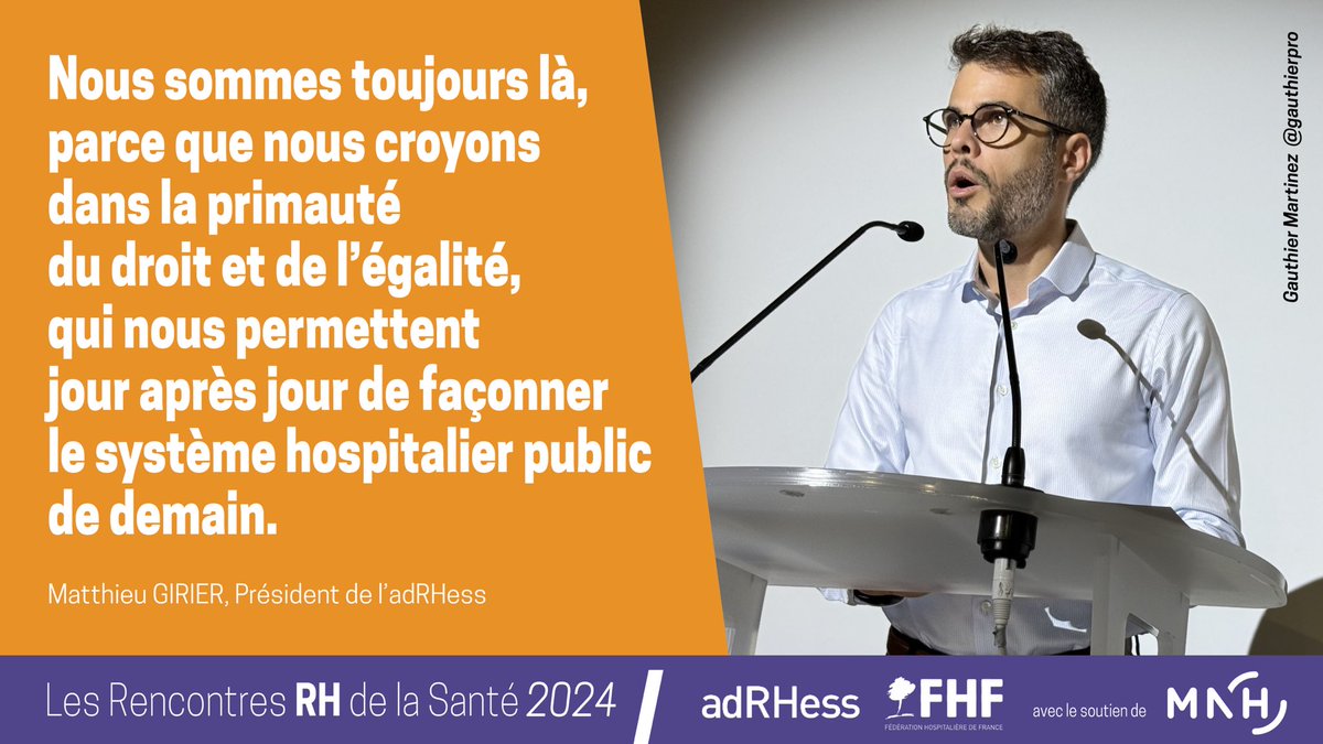 #RRH23 | Ouverture de l’édition 2023 des Rencontres RH Santé, organisées par l’@ADRHESSlive et @laFHF avec le soutien de la @MNHmutuelle, sur le thème 'La territorialisation de la gestion des ressources humaines' avec un discours de @MatthieuGirier autour de la situation du…