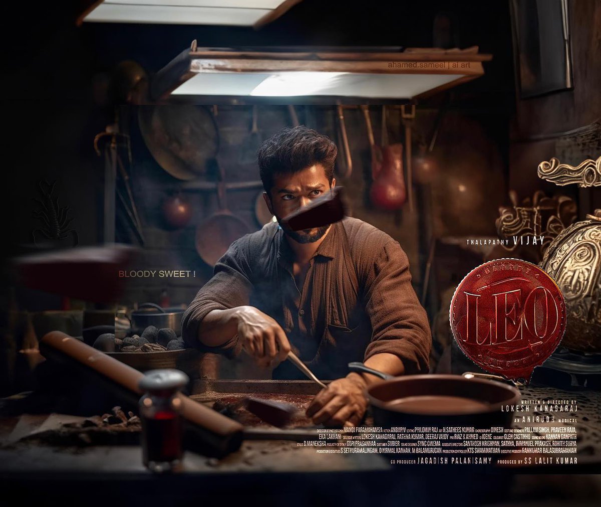 karikalan1412's tweet photo. @VijayFansTrends @actorvijay #BloodySweet Collections Guaranteed For #Leo 🔥
#BadMass ma 💥 https://t.co/D4YKtRJdc3