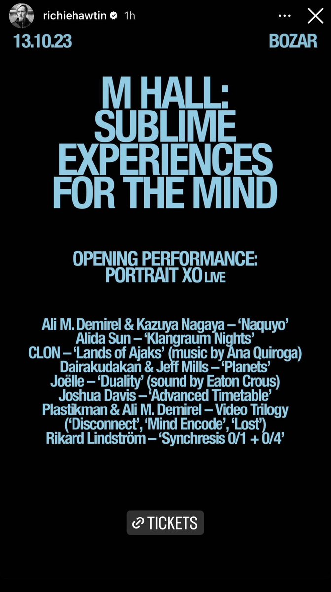 clonworks's tweet photo. Our film Lands of Ajaks with music by @anaquiroga_ will be shown at ‘A Night with @richiehawtin ’ at @BozarBrussels at Nuit Sonores (Brussels). The event is curated by the legendary artist and producer, and we’re chuffed to be part of it! Looking forward! Thanks @JoelleSnaith 💚 https://t.co/MNkFfaenvE