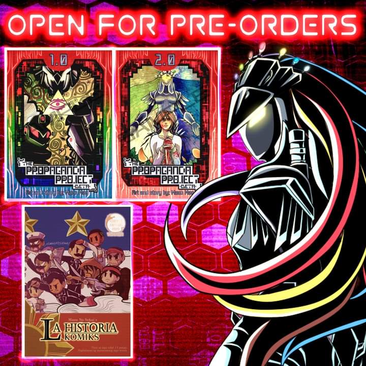 maounosekai's tweet photo. ‼️ACCEPTING COMICS PRE-ORDERS FOR #Komikeria AND Cebu Literary Festival‼️
To those interested kindly fill up the form:
https://t.co/M7sIxft8xg
#komiks #pinoykomiks #filipinocomics #TPPB #ThePropagandaProjectBETA #LaHistoriaKomiks #maounosekai https://t.co/ivzA2RpTA9
