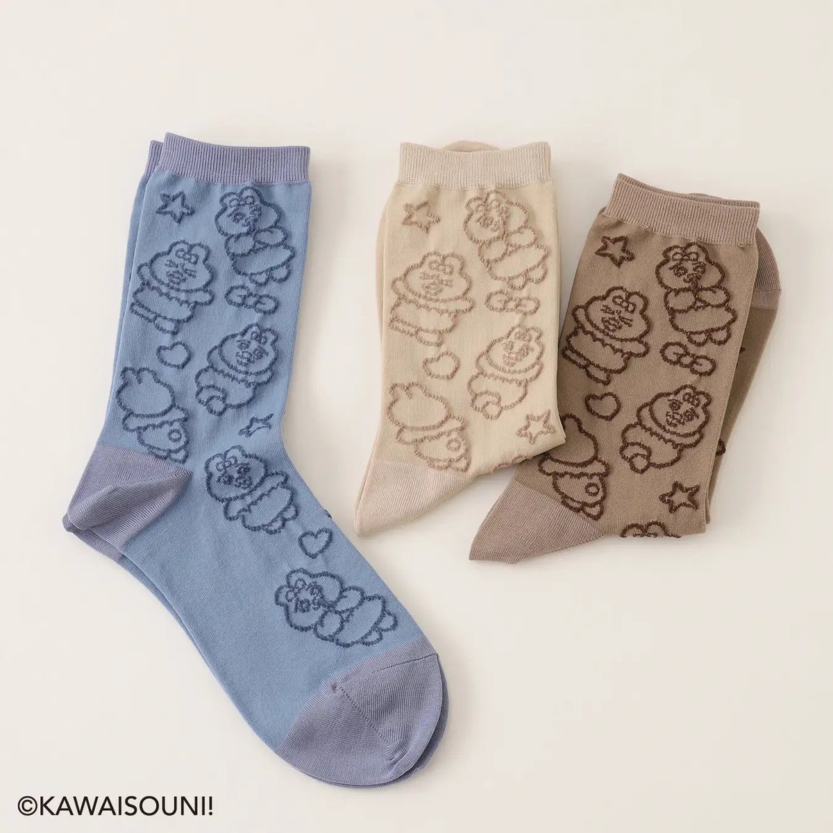 コラボ📣／ #おぱんちゅうさぎ× #靴下屋 10/7(土)発売 コラボソックス