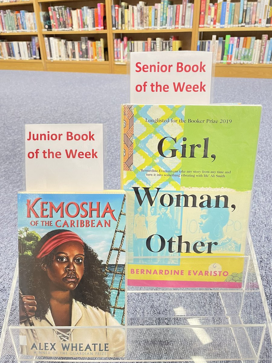 At the start of October, here are our Books of the Week, to support #BlackHistoryMonth 2023: Kenosha of the Caribbean by @brixtonbard and Girl, Woman, Other by @BernadineEvaris #ReadingForPleasure @GandLSchool @AndersenPress @HamishH1931